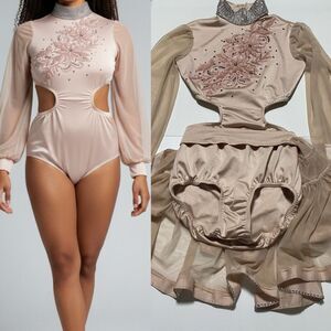 Kelle Starlet Competition Solo Costume Blush contemporary lyrical 2 piece SA